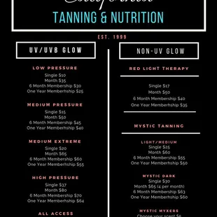 Our services &amp; membership packages