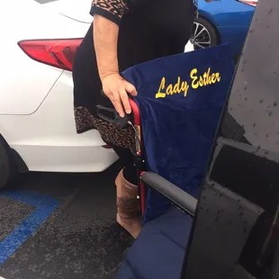 The embroidery that California tee shirts did for me.