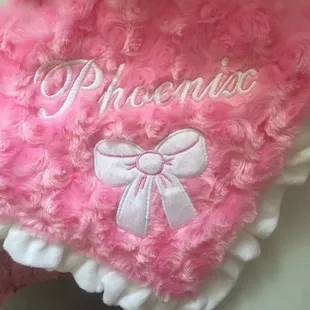 Prestige script is what I chose here and they made the lettering a little thicker so it would stand out! So pretty!