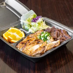 Chicken &amp; Beef Teriyaki Plate