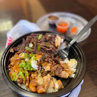 #15. Chicken &amp; Beef Teriyaki Bowl