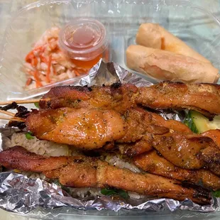 Thai BBQ Chicken &amp; Fried Rice Lunch