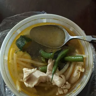 The super salty mystery soup I got.