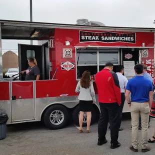 The line moves slowly here, count on about 2.5 minutes per person ahead of you