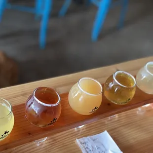 A lovely flight of sours
