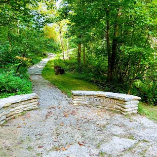 Ridge Trail. We were able to walk the whole trail!