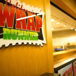 the entrance to the restaurant