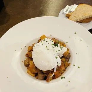 a plate of food on a table