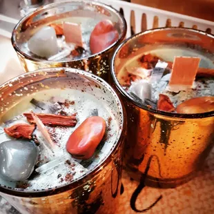 Dressed and Blessed! Check out our handmade soy candles.