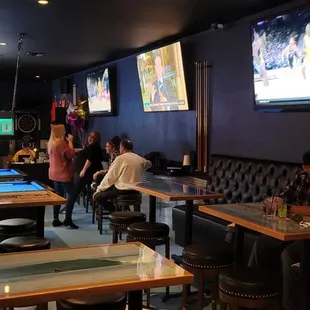 a pool table and pool tables