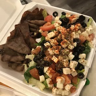 Greek salad n gyro