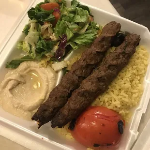 Beef lula kabob