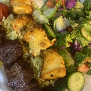 two skewer combo (chicken/beef)