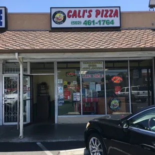 the front of the restaurant