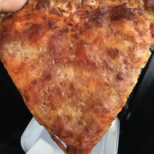More dried up nasty cheese pizza