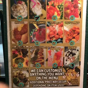 the menu