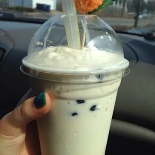Avocado bubble tea!