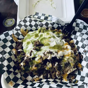 Carne Asada fries fully loaded awesome