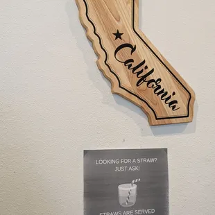 California. Also, remember to ask for a straw!