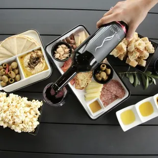 Grab a wine tasting while snacking on small bites.