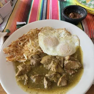 CHILE VERDE &amp; EGGS
