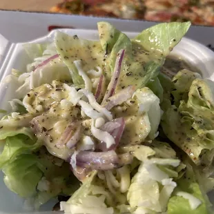 Salad with house sauce