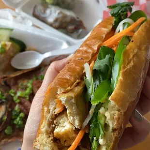 SW5. Lemongrass Tofu Sandwich (Banh Mi Tau Hu)