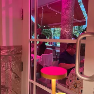 Outside of you can see is covered