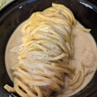 Tonnarelli with cacio &amp; pepe