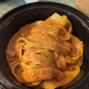 Fettuccine with vodka sauce