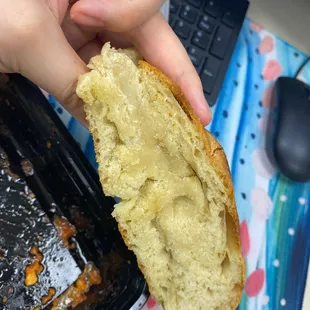 Really Doughy bread.