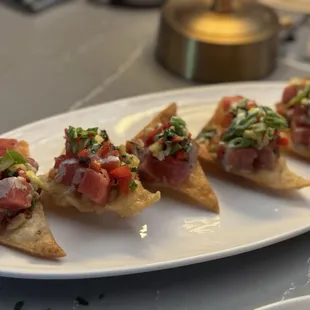 AHI POKE WONTONS