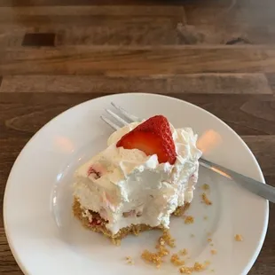 Strawberry cream pie - so good I forgot to take a picture first!