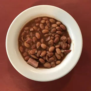 Cowboy Beans, available everyday! (bean and ham soup, said to be on the spicier side)