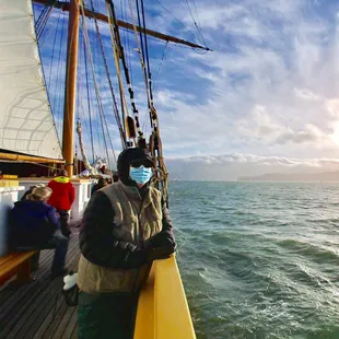 Sailing on the Matthew Turner in San Francisco Bay.