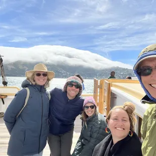 All smiles on a family sail on San Francisco Bay.  Boat Tours available on Brigantine Matthew Turner, most Fridays and many weekends.