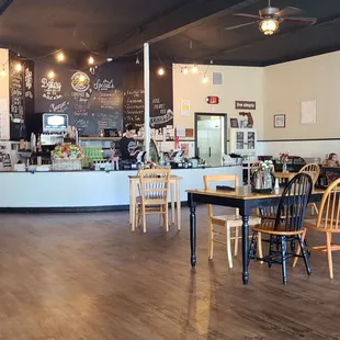 the interior of the restaurant