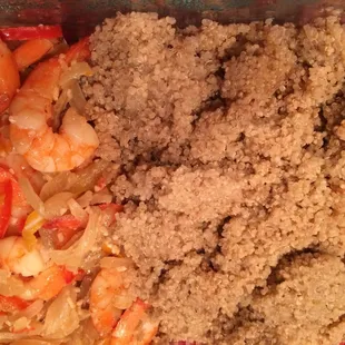This is our dinner for tonight!! Shrimp is one of my favorites!!!
