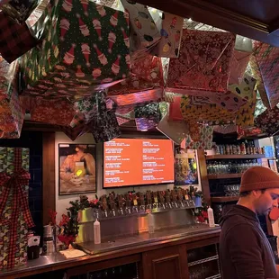 a man at the bar