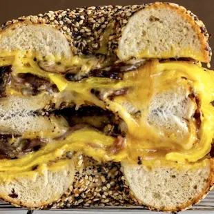 Pastrami Sun City bagel. Good.