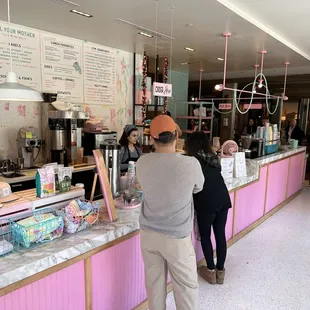 The line to place your order.