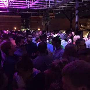 The patio is jumping tonight!