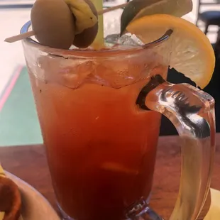 A pretty good Bloody Mary made by Simone.