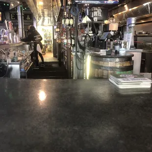 Clean bar cold beer