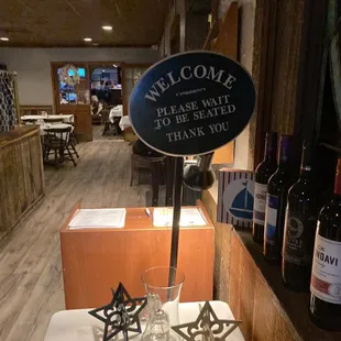 Right inside the door-Welcome