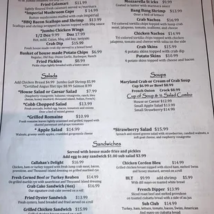 1/2 of theirs fabulous menu