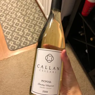 Took home one of the tasting whites