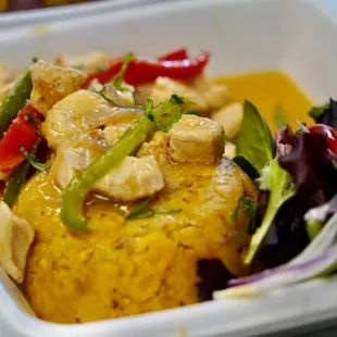 MOFONGO pollo ajillo / chicken garlic sauce