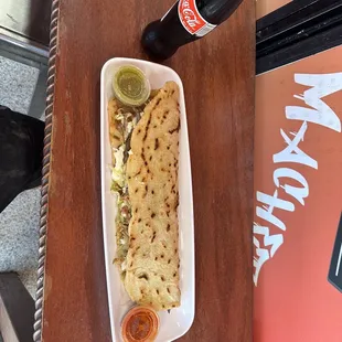 a plate of food on a table