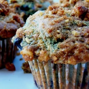 Fresh muffins available all day long.